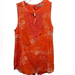 Daniel Rainn Sleeveless Keyhole Blouse Size S MSRP$58